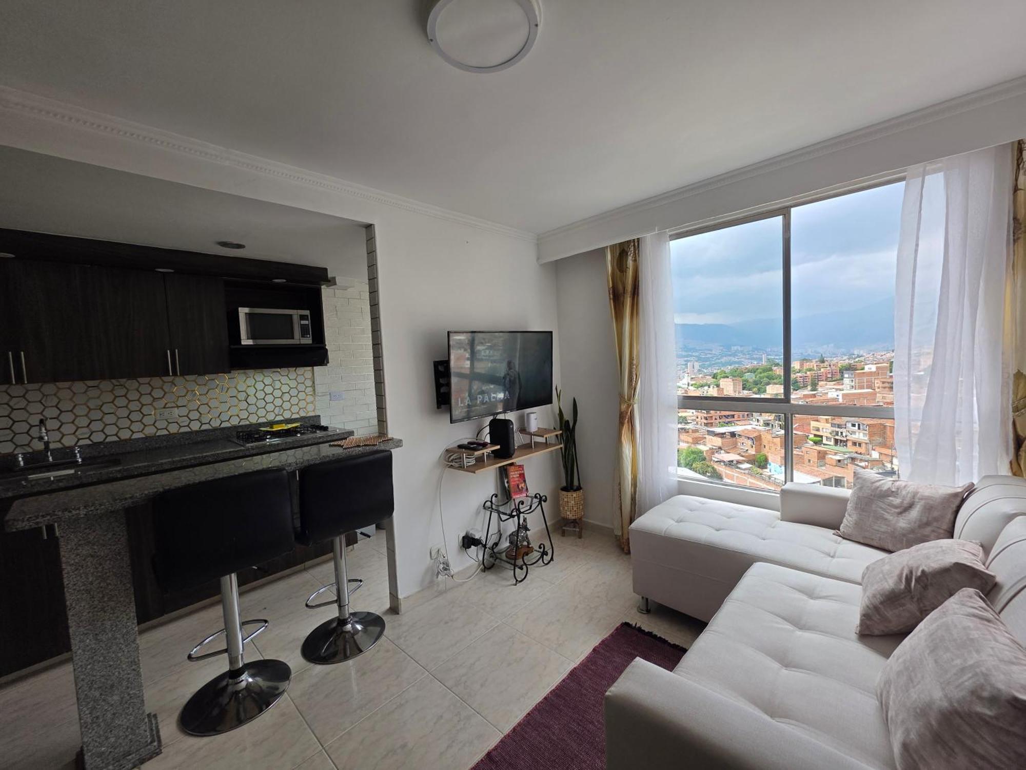 Apartamento Vistas Lindas Cerca Centro Medellín Exteriör bild